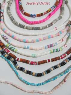 Puka Shell Anklets/Bracelets (11 Designs)  