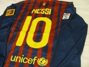 NEW BARCELONA SOCCER JERSEY LONG SLEEVE 10 MESSI 11/12 S M L XL  