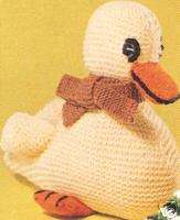 Duck Duckling Baby Toy Stuffed Animal Knitting Pattern  