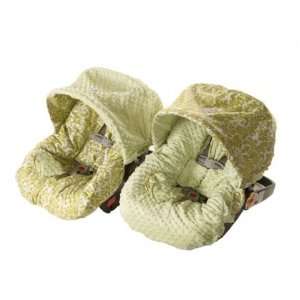 Itzy Ritzy Baby Ritzy Rider Infant Car Seat Covers Avocado Damask Sage 