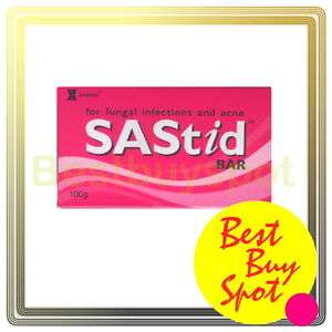 SAStid Bar Salicylic Acid Sulfur Soap Face Skin Acne  