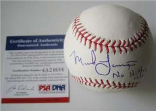 MARK LANGSTON Signed MLB Baseball Autograph W/ No Hitter ANGELS Auto 