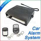 One way car alarm system with shock sensor 2 remotes  