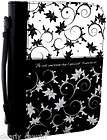 8257    WESTERN COWGIRL BLACK WHITE BIBLE COVER  LOVEL