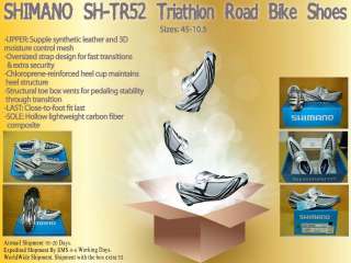   TR52 Triathlon Road Shoes 45 10.5 Bike Bicycle New Worldwide FREE Shi