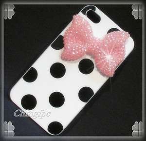 Sweet Bling Crystal Rhinestone Bow Case Cover for iPhone 4 4S _WBD&Bp 
