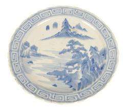 Antique Japanese Blue Imari Platter   1800s  