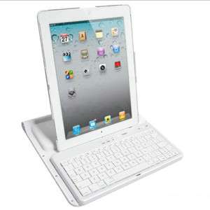 360 Rotating iPad 2 Case Bluetooth Keyboard white  