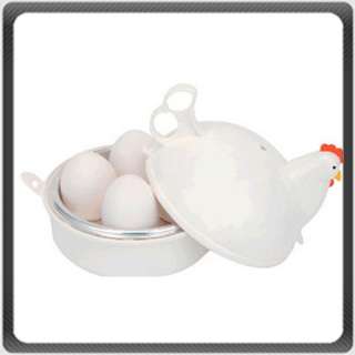 Creative 4 Eggs Cooker Egg Poach & Boil Steamer New  