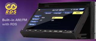 D2208 7 Double Din In Dash DVD Player CD FM AM NO GPS  
