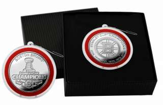 Boston Bruins 2011 Stanley Cup Champions Silver Coin Christmas Tree 