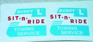 Buddy L Sit N Ride Tow Truck Replacement Decals  