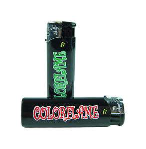 New Red + Green Color Flame Butane Torch Lighter  
