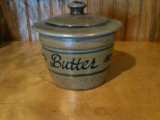 Rowe Pottery Provicial Butter Crock with Lid  
