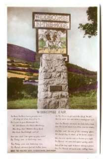 WIDDECOMBE IN THE MOOR   village sign   old RP postcard  