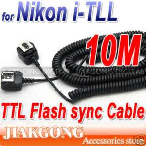 10M 33ft Nikon i TTL Off Camera FLASH sync Cable Cord  