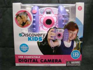NEW ~ DISCOVERY KIDS DIGITAL CAMERA shoots photo records video pink 