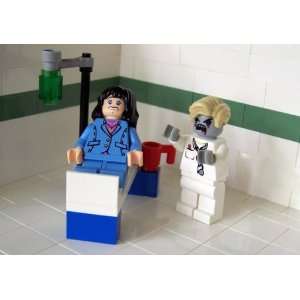 Zombie Doctor & Patient Set   LEGO Compatible Minifigures 
