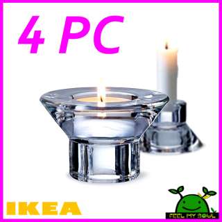 Ikea Candle Candlestick Tealight Holder 4PC NEW  