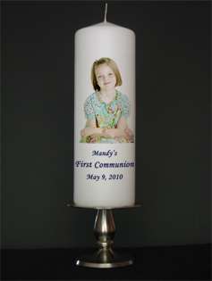   Custom Communion Candles from Goody Candles Photo Candles