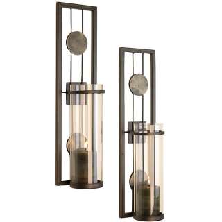 NEW * Modern Metal Wall Sconce Set ~ HIGHLY RATED  