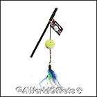 cat wand feather toy  