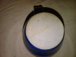 Blue Ceramic Pitcher and Vase  