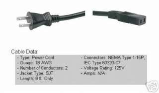 AC Power Cable / Cord for Yamaha Clavinova CVP 7   NEW  