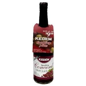 Kedem Sparkling Grape Juice   Concord 25.4 oz.  Grocery 
