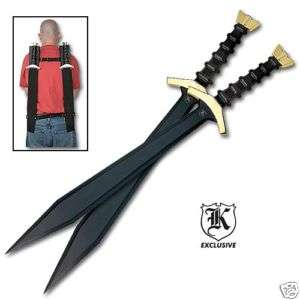 Bangkok Battle Sword Set   Black Blade 2 Swords  
