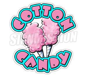 COTTON CANDY Concession Decal sign cart trailer stand sticker 