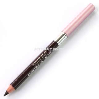 2pcs Brown Makeup cosmetic eyeliner eyebrow pencil brush Tool 
