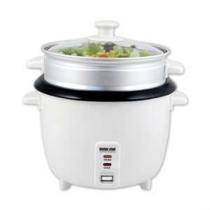   Chef IM 411ST Rice Cooker w/ Food Steamer Attachment By BETTER CHEF