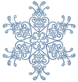 Crystal Snowflakes Machine Embroidery Designs Set 5 x 7 hoop  