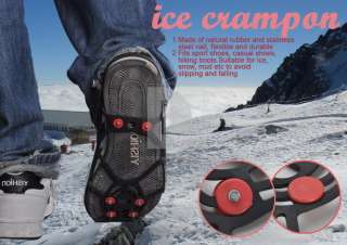   UNIVERSAL ICE NO SLIP SNOW SHOE SPIKES GRIPS CLEATS QUALITY CRAMPONS