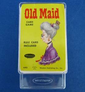 Vintage OLD MAID Card Game Whitman 4492 Western Publishing Complete 