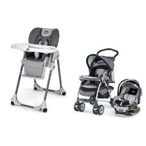  Chicco High Chair & Travel System in Graphica Baby