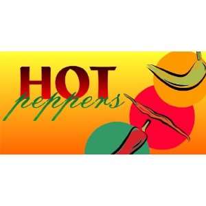  3x6 Vinyl Banner   Hot Peppers (Chilis) 