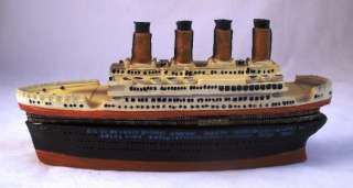 Titanic Passenger Liner Cruise Ship Trinket Box New  