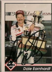 Dale Earnhardt autographed 1992 TRAKS CHAMPIONSHIP card  