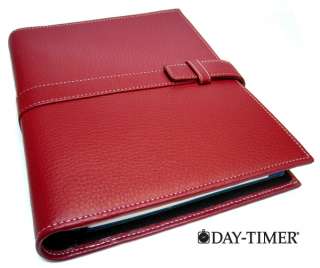 Day Timer Genuine Pebble Leather Organizer Day Planner  