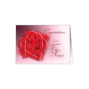  Congratulation Vow Renewal Ceremony Greeting Card Card 
