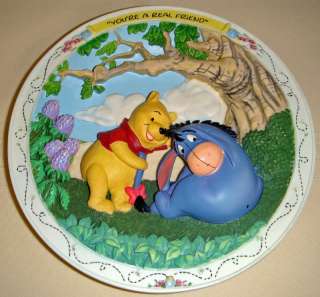 Disney Winnie The Pooh REAL FRIEND 3rd Issue 3 D Plate  
