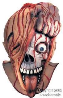  Adults Ripped Flesh Face Costume Mask: Clothing
