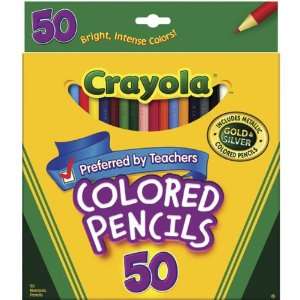  Crayola Colored Pencils 50/Pkg Long