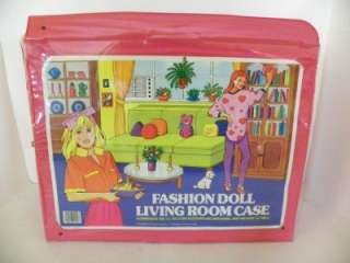   Doll Living Room Case Carry Fold Out Playset Barbie Sindy Dolls  