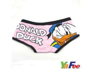 Cartoon Donald Duck Pink Womens Underwear briefs Pants  