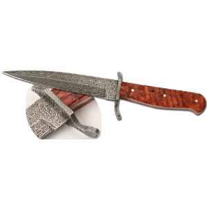  Boker Trench Knife 2000 with Damascus Steel & Amboina Wood 