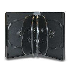 10 Multi 10 Disc DVD Cases CD Storage Black Holds Ten  