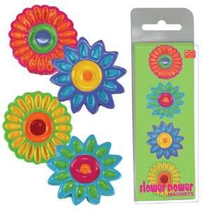  Flower Power Magnet 4 Piece Set